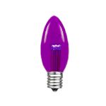Purple Smooth Glass C9 LED Bulbs - 25pk