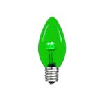 C7 - Green - Glass LED Replacement Bulbs - 25 Pack