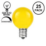Yellow Satin G30 5 Watt Replacement Bulbs 25 Pack