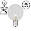 Clear G40 Globe Replacement Bulbs 25 Pack