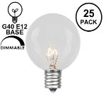 Clear G40 Globe Replacement Bulbs 25 Pack