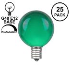 Green Satin G40 Globe Replacement Bulbs 25 Pack