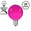 Purple Satin G40 Globe Replacement Bulbs 25 Pack