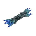 Non Connectable Blue Green Wire Mini Lights 20 Light 8.5'