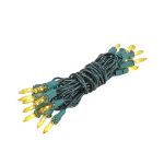 Non Connectable Yellow Green Wire Mini Lights 20 Light 8.5'