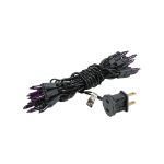 Non Connectable Purple Black Wire Mini Lights 20 Light 8.5'
