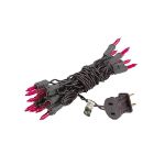 Non Connectable Pink Brown Wire Mini Lights 20 Light 8.5'