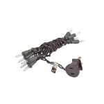 10 Light 5.5' Brown Wire Christmas Mini Lights
