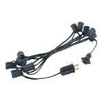 C9 10' Stringers 12" Spacing Black Wire