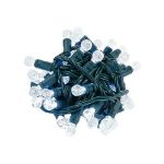 Coaxial G12 50 LED Pure White 4" Spacing Green Wire