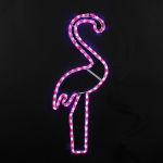 24" Pink Flamingo LED Rope Light Motif 