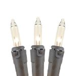 10 Light 5.5' Brown Wire Christmas Mini Lights