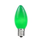 100 C9 Ceramic Christmas Light Set - Green - Green Wire