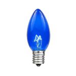 25 Twinkling C9 Christmas Light Set - Blue - Black Wire