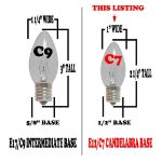 25 Light String Set with Green Ceramic C7 Bulbs on White Wire