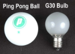 100 G30 Globe String Light Set with Blue Satin Bulbs on Brown Wire