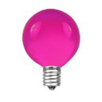 100 G40 Globe String Light Set with Purple Bulbs on Black Wire