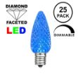 Blue C9 LED Replacement Bulbs 25 Pack 