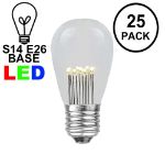 50 LED S14 Warm White Commercial Grade Light String Set on 100' of White Wire 