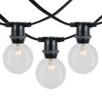 25 Clear G50 Commercial Grade Intermediate Base Light Set