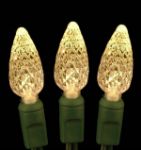 Warm White 70 LED C6 Strawberry Mini Lights Commercial Grade Black Wire