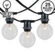 25 Clear G50 Commercial Grade Intermediate Base Light Set