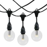 80 Warm White G50 LED Suspended Commercial Grade Intermediate Base Light Set