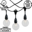 80 Clear G50 Suspended Commercial Grade Intermediate Base Light Set