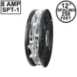 C7 250 Spool 12" Spacing 8 Amp White Wire