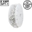 C9 1000' Spool 12" Spacing 8 Amp White Wire