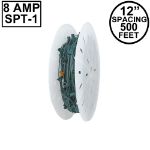 C9 500' Spool 12" Spacing 8 Amp Green Wire