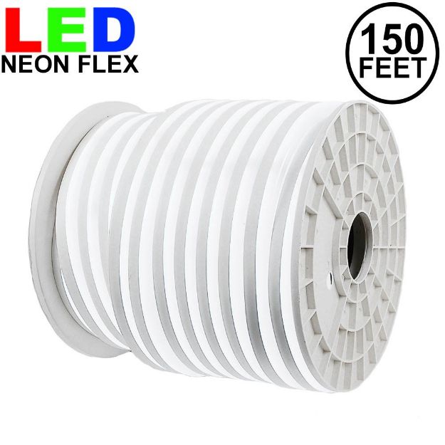 150 Ft Pure White LED Neon Flex Rope Light Spool 120 Volt