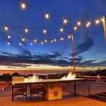 24 Warm White PG S14 Commercial Grade Suspended Light String Set on 48' of Black Wire