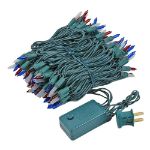 Red/White/Blue Multi Function Chasing Christmas Lights
