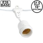 37.5' Suspended White Commercial Grade Stringer (E26 Base)