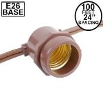 100' Brown Commercial Grade Stringer (E26 Base)