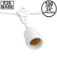 100' Suspended White Commercial Grade Stringer (E26 Base)