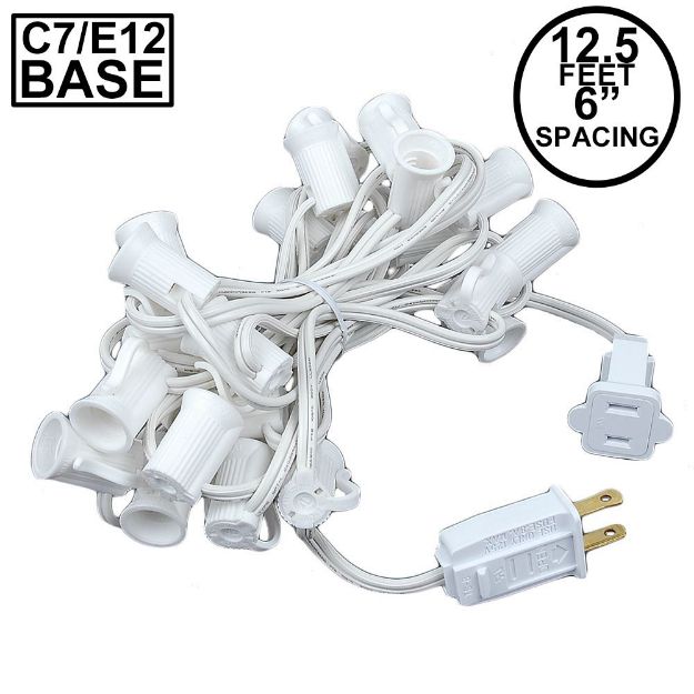 C7 12.5' Stringers 6" Spacing - White Wire