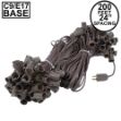 C9 200' Stringer 24" Spacing, 100 Sockets - Brown Wire