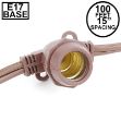 100' Brown Commercial Grade Stringer 80 Intermediate (e17) Base Sockets