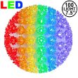 100 Rainbow LED 7.5" Sphere