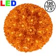 100 Orange LED 7.5" Sphere