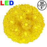 50 Yellow LED 6" Sphere