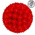Red 150 Light Starlight Sphere 10"