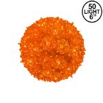 Amber/Orange 50 Light Mini Starlight Sphere 6"