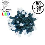 Coaxial G12 50 LED Pure White 4" Spacing Green Wire