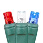 Red, White, Blue 140 LED Multi Function Chasing Christmas Lights 