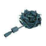 Coaxial 50 LED Green 6" Spacing Green Wire