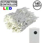Warm White 140 LED Multi Function Chasing Christmas Lights 