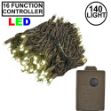 Warm White 140 LED Multi Function Chasing Christmas Lights 